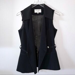 Vintage Sleeveless Black Classic Blazer
